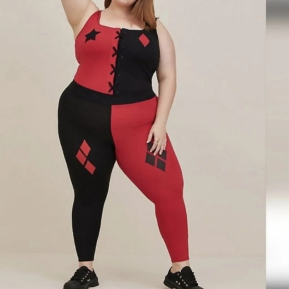 NWT: Torrid 3x Harley Quinn full length leggings Size 22/24 - Picture 2 of 3